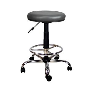 Bürocci Metal Ayaklı Yüksek Tabure-gri-2999t0125 Gri