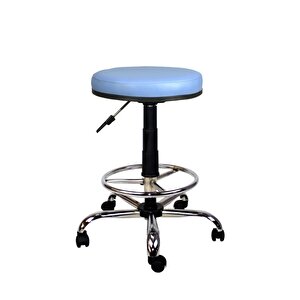 Bürocci Metal Ayaklı Yüksek Tabure-mavi-2999t0119 Mavi