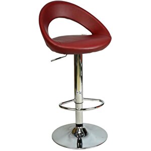 Bürocci Larissa Bar Taburesi-bordo-9501q0102 Bordo