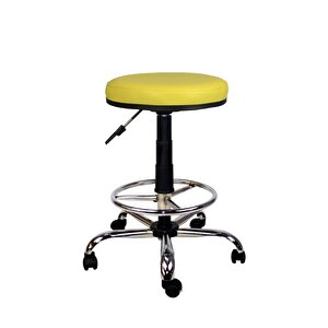 Bürocci Metal Ayaklı Yüksek Tabure-sarı-2999t0113 Sarı