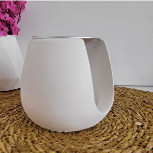Minimalist Beton Buhardanlık Beyaz