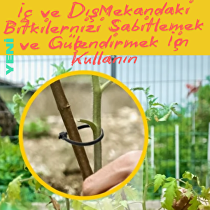 3.6x370 Mm Siyah Plastik Kablo Bağı Klipsi Cırt Kelepçe 100 Adet