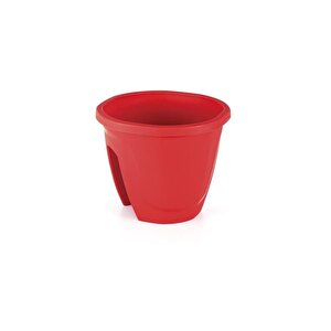 So-zs01 Zümrüt Balkon Saksı 7,5 Litre No 1 Kırmızı