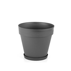 So-ys06 Yalı Saksı Tabaklı 23 Lt No 6 Antrasit