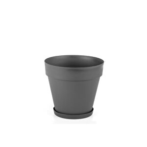 So-ys04 Yalı Saksı Tabaklı 6 Lt No 4 Antrasit