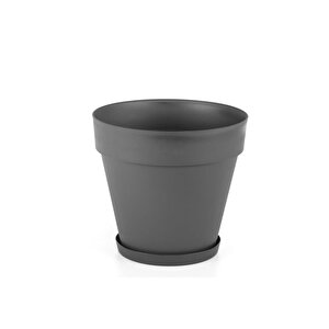 So-ys05 Yalı Saksı Tabaklı 10 Lt No 5 Antrasit