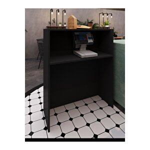 Festival Ledli Karşılama Bankosu - 90 Cm - Bl003-4-6 - Antrasit - Çam