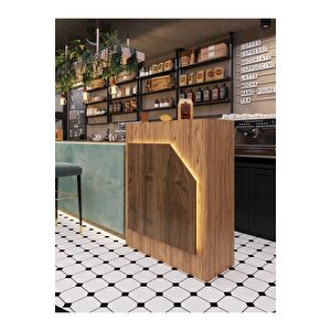 Festival Ledli Karşılama Bankosu - 90 Cm - Bl002-6-2 - Çam - Ceviz