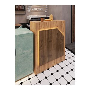 Festival Ledli Karşılama Bankosu - 90 Cm - Bl002-6-2 - Çam - Ceviz