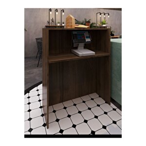 Festival Ledli Karşılama Bankosu - 90 Cm - Bl002-2-6 - Ceviz - Çam
