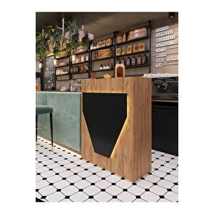 Festival Ledli Karşılama Bankosu - 90 Cm - Bl001-1-2 - Çam - Antrasit