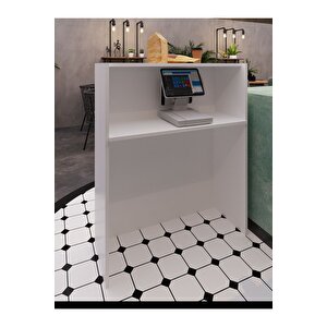 Festival Ledli Karşılama Bankosu - 90 Cm - Bl001-1-4 - Beyaz - Antrasit