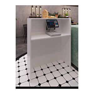Festival Ledli Karşılama Bankosu - 90 Cm - Bl003-1-1 - Beyaz - Beyaz