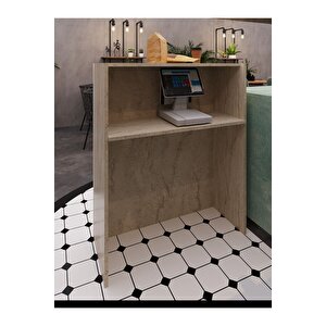 Festival Ledli Karşılama Bankosu - 90 Cm - Bl004-8-1 - Traverter - Beyaz