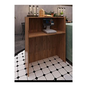 Festival Ledli Karşılama Bankosu - 90 Cm - Bl004-6-2 - Çam - Ceviz