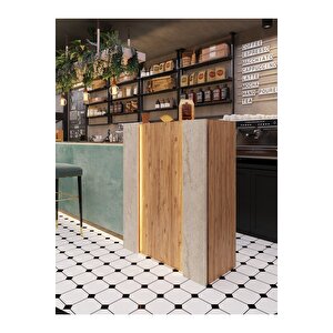 Festival Ledli Karşılama Bankosu - 90 Cm - Bl004-6-8 - Çam - Traverter