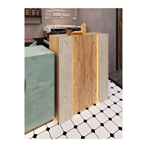 Festival Ledli Karşılama Bankosu - 90 Cm - Bl004-6-8 - Çam - Traverter