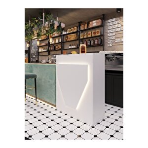 Festival Ledli Karşılama Bankosu - 90 Cm - Bl001-1-1 - Beyaz - Beyaz