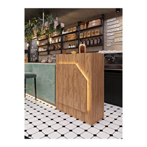 Festival Ledli Karşılama Bankosu - 90 Cm - Bl002-6-6 - Atlantik Çam