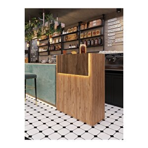 Festival Ledli Karşılama Bankosu - 90 Cm - Bl003-6-2 - Çam - Ceviz