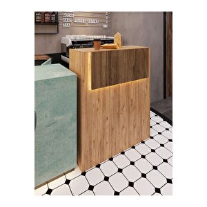 Festival Ledli Karşılama Bankosu - 90 Cm - Bl003-6-2 - Çam - Ceviz