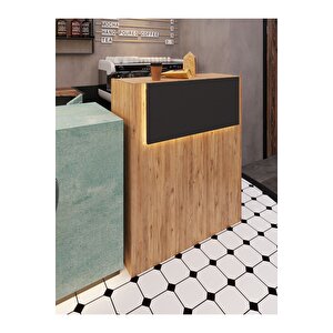 Festival Ledli Karşılama Bankosu - 90 Cm - Bl003-6-4 - Çam - Antrasit
