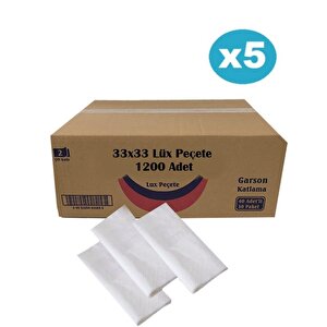5 Koli 33x24 Cm 1/6 Garson Katlama Servis Peçetesi 6000 Adet