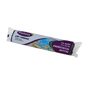 Plmx Eko End Battal Boy Çöp Poşeti 72x95cm 20 Rulo 200 Ad 6kg Siyah