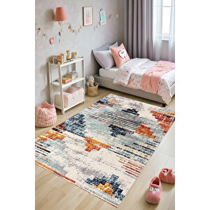 Dijital Kaymaz Yıkanabilir Modern Gri̇ Mutfak Halısı Salon Halısı Yolluk 140x400 cm