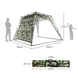 Where Tomorrow Pavillon Otomatik Gazebo-kamuflaj