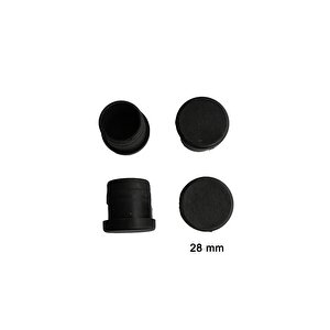 Yuvarlak Boru Profil İç Tapa 28 Mm 4 Adet
