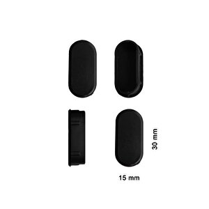 Oval Profil İç Tapa 15x30 Mm 4 Adet