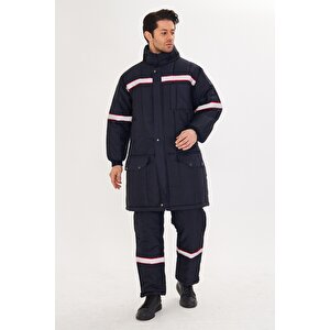Shd Mont + Tulum Takım Reflektörlü Lacivert 3XL