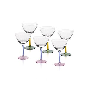 Ayaklı Cam Dondurma Kasesi 6lı Set 240 Ml 12021