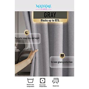 Deste Keten Karartma Fon Perde Taş Pilesiz 100x255 cm