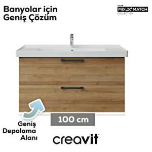 D20 2 Çekmeceli Lavabo Dolabı Everest