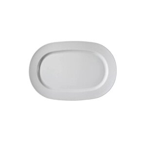 Zümrüt Beyaz 22 Cm Kayık Sunum Tabak 6 Adet