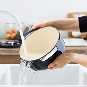 Kitchenaid Cc006058-001 3.3 Litre 22 Cm. Döküm Demir Tencere - Siyah