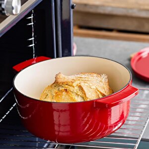 Kitchenaid Cc006063-001 5.6 Litre 30 Cm. Oval Döküm Demir Tencere - Kırmızı