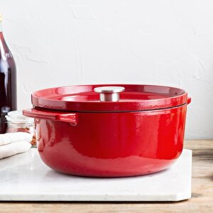 Kitchenaid Cc006060-001 5.2 Litre 26 Cm. Döküm Demir Tencere - Kırmızı