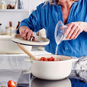 Kitchenaid Cc006059-001 5.2 Litre 26 Cm. Döküm Demir Tencere - Krem