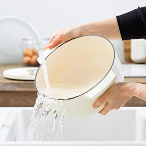 Kitchenaid Cc006059-001 5.2 Litre 26 Cm. Döküm Demir Tencere - Krem
