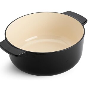 Cc006061-001 5.2 Litre 26 Cm. Döküm Demir Tencere - Siyah