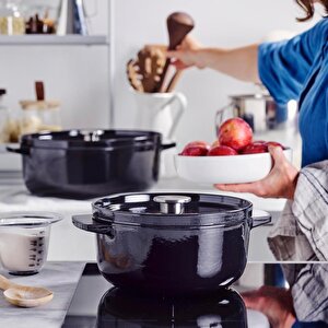 Kitchenaid Cc006061-001 5.2 Litre 26 Cm. Döküm Demir Tencere - Siyah