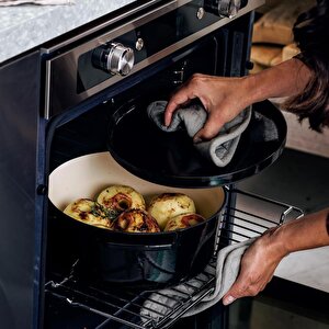 Kitchenaid Cc006061-001 5.2 Litre 26 Cm. Döküm Demir Tencere - Siyah