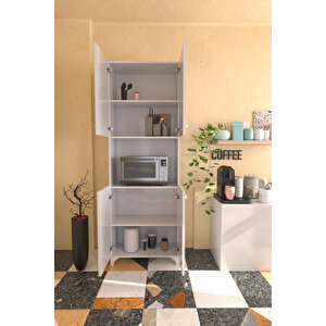 Mikrodalga Fırın Dolabı Çok Amaçlı Mutfak Dolabı 180x60 Cm
