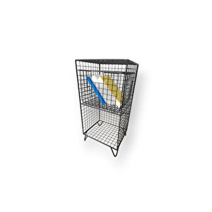 Tek Sepetli Grid 2 Gözlü Yeni Tel Raf 59x28x23