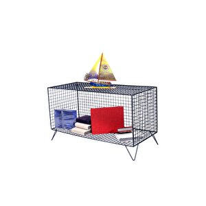 Iskandinav Grid Tv Metal Tel Sehpa/80×35