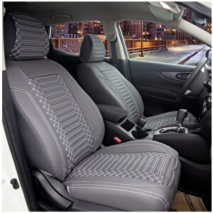 Seat İbiza Eski̇ Lüx Deri Oto Koltuk Kılıfı Ön Arka Takım Giydirme Model Füme Füme