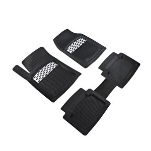 Fiat Albea 3d Havuzlu Oto Paspas Modern Serisi Kesilebilir Model Krom Krom